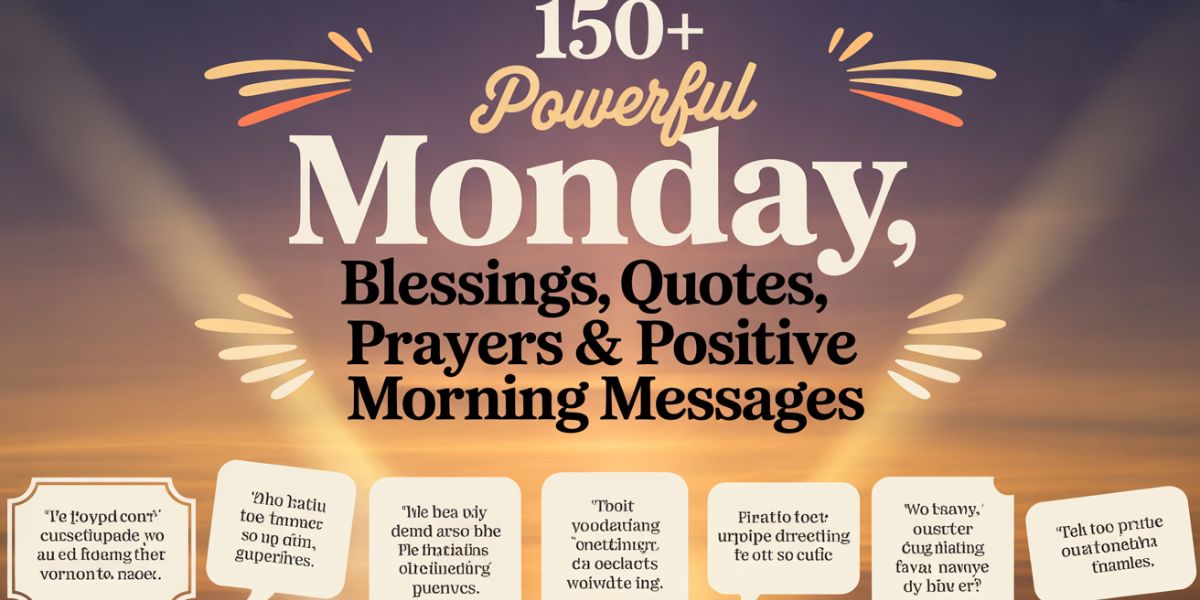 150+ Powerful Monday Blessings, Quotes, Prayers & Positive Morning Messages